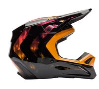 FOX V1 Kairos Tangerine Casco Cross unisex nero, taglia XS
