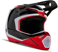 FOX V1 Nitro MIPS Casco Motocross, nero-bianco-rosso, taglia 2XL per maschi