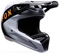 FOX V1 Noble Casco da motocross, nero/bianco/arancione, Taglia XL