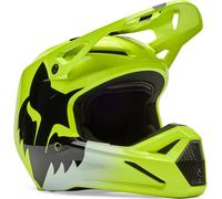 FOX V1 Shield Casco da motocross giovanile, giallo, taglia S