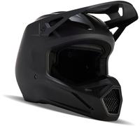 FOX V1 Solid Casco da motocross, nero opaco, Taglia XXL (63/64)
