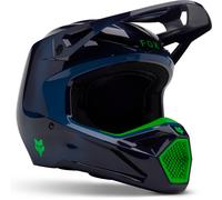 FOX V1 Taunt MIPS Casco da motocross giovanile, Blu navy, Taglia Y/M (51/52)