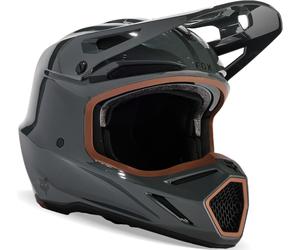 FOX V3 RS Carbon Solid MIPS Casco da motocross, nero-grigio, taglia S per maschi
