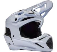 FOX V3 RS Fracture Carbon Casco da motocross, bianco, taglia S per maschi