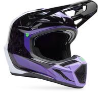 §Casco Cross FOX V3 RS Grid Nero-Viola§