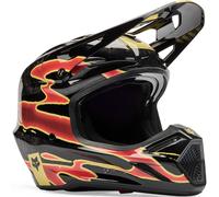 FOX V3 RS Inning Casco da motocross, nero-rosso, taglia XL per maschi