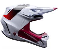 FOX V3 Tine Casco da motocross, bianco/rosa/nero, Taglia XS (53/54)