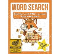 FOX Word Search Puzzle Book: Find Only One Word - 8x10 inches, 130 pages - 100+ Puzzles