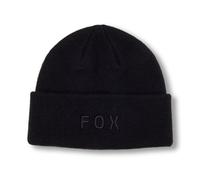 Fox Wordmark Berretto Nero - Beanie Uomo Donna - Cappello Invernale Caldo