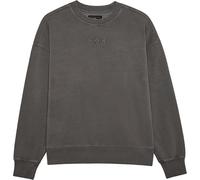 Fox Wordmark Oversized Fleece Crew Pewter S