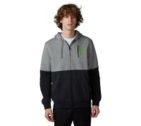 FOX X Kawi Felpa con cappuccio con zip, Grigio chiaro, Taglia XL