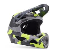 Fox YTH Rampage Camo - casco MTB - bambino S Grey/Green junior Mips