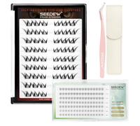 (FOX02+BM01+P02) 3 Pezzi Extension Ciglia a Casa, SEEDEW Ciglia Fai Da Te Autoadesive Naturale Morbido Press on/Pop on (Il contenuto è conforme a quanto mostrato nelle immagini.)