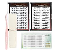 (FOX02+FOX03+BM01+P02) 4 Pezzi Extension Ciglia a Casa, SEEDEW Ciglia Fai Da Te Autoadesive Naturale Morbido Press on/Pop on (Il contenuto è conforme a quanto mostrato nelle immagini.)