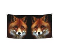 Fox2 - Striscione grande con stampa, per feste di compleanno, decorazione da appendere per regali di festa