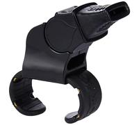 Fox40 9209-0008, SONIK Blast FHISTLE con Grip Dito Unisex, Set Nero, Taglia Unica