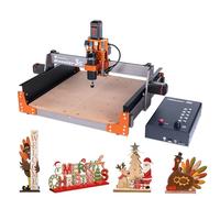 FoxAlien Fresatrice CNC Masuter 3S con NEMA 23 Closed-Loop Stepper Motor, 400W Spindle 3 Axis Engraving Milling Machine per legno acrilico alluminio intaglio taglio