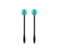 FOXEER 2 Pezzi FPV Antenna Lollipop 4+ 5.8G 2.6dBi Omni SMA Antenna LHCP per RC FPV Racing Drone, 100MM