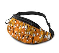 Foxes Big Family Tasca a Tracolla Regolabile Borsa a Tracolla Borsa sul Petto per Viaggiare Escursionismo Ciclismo Corsa