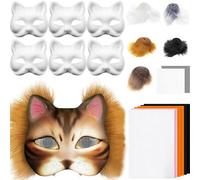Foxes Cats With Eye Mesh Fun Therians Kit Therians Starter Kit con tutte le cose per Halloween Masquerade Eye Mesh