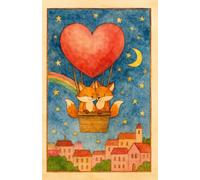 Foxes in the Sky Notebook: A Lined Journal for Writing, Notes, Thoughts, and Daily Moments