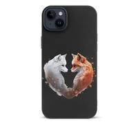 Foxes Lovers - Custodia protettiva leggera compatibile con iPhone 14/14 Plus/14 Pro/14 Pro Max con protezione stampata