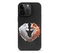 Foxes Lovers - Custodia protettiva leggera compatibile con iPhone 14/14 Plus/14 Pro/14 Pro Max con protezione stampata