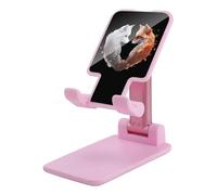 Foxes Lovers - Supporto pieghevole per telefono cellulare, regolabile, con stampa, accessorio da viaggio, 16,5 x 8,9 x 6,3 cm