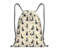 Foxes Moonlight Donna Uomo Borsa Con Coulisse Impermeabile Zainetto Regolabile Sacca Sportiva Per All'Aperto Vacanze Tempo Libero