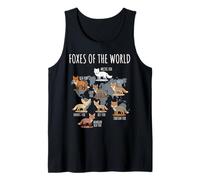 Foxes of The World Educational Chart Nature Species Wildlife Canotta