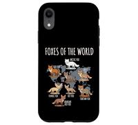 Foxes Of The World Educational Chart Nature Species Wildlife Custodia per iPhone XR