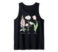 Foxglove Daisy Tulip - Vintage Floral Bloom for Nature Lover Canotta