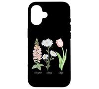 Foxglove Daisy Tulip - Vintage Floral Bloom for Nature Lover Custodia per iPhone 16