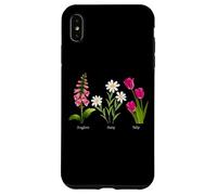 Foxglove Daisy Tulip - Vintage Floral Bloom for Nature Lover Custodia per iPhone XS Max