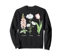 Foxglove Daisy Tulip - Vintage Floral Bloom for Nature Lover Felpa