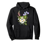 Foxglove Daisy Tulip - Vintage Floral Bloom for Nature Lover Felpa con Cappuccio