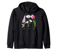 Foxglove Daisy Tulip - Vintage Floral Bloom for Nature Lover Felpa con Cappuccio