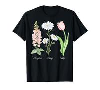 Foxglove Daisy Tulip - Vintage Floral Bloom for Nature Lover Maglietta