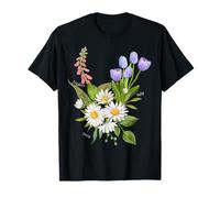 Foxglove Daisy Tulip - Vintage Floral Bloom for Nature Lover Maglietta