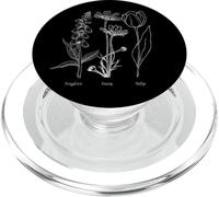 Foxglove Daisy Tulip - Vintage Floral Bloom for Nature Lover PopSockets PopGrip per MagSafe