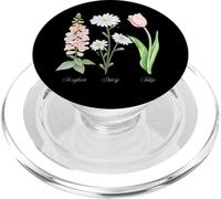 Foxglove Daisy Tulip - Vintage Floral Bloom for Nature Lover PopSockets PopGrip per MagSafe
