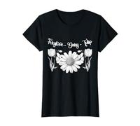 Foxglove, margherita, tulipano, botanico, arte floreale vintage Maglietta