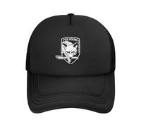 Foxhound Metal Gear Solid Trucker cap Uomo Donna Caps Grigio Fox Video Game Cappelli Cappelli Cappelli da Sole Traspirante Trucker cap Estate