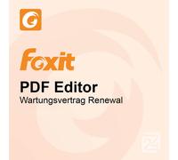 Foxit PDF Editor Wartungsvertrag Renewal 1 Anno 1 - 9 Utente/i