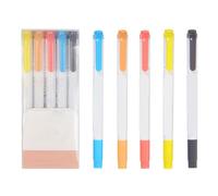 Foxkiker ha set di bunte Highlighter a doppio Heads per gli studi degli uffici scolastici praticamente per la marcatura di documenti e materiale didattico (Colore caldo ed elegante in stile C)
