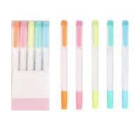 Foxkiker ha set di bunte Highlighter a doppio Heads per gli studi degli uffici scolastici praticamente per la marcatura di documenti e materiale didattico (D fluorescente colore)