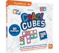 FoxMind 3100235 Crazy Cubes, geniale divertimento per la famiglia, puzzle a dadi veloce per 1-4 persone, Brainteaser per bambini dai 7 anni in su