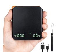 FOXNSK Bilancia per caffè espresso con timer, 0,1 g, accurata mini bilancia da caffè con 3 modalità, Coffee Scale per caffè con filtro, ricarica USB, piccola bilancia da cucina digitale per barista,