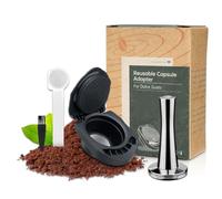 FOXNSK Riutilizzabile Capsula Adattatore per Dolce Gusto, Riempibile Caffè Capsula Adattatore Caffè Capsule Convertitore con 41 mm Manomettere Compatibile per Piccolo XS/Genio S/EDG 305/EDG 606.S
