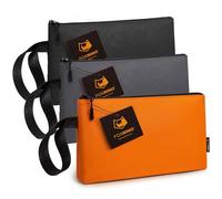 Foxrino 1110 - Borsa porta attrezzi, resistente, piccola, con cerniera YKK, custodia multiuso per attrezzi, gadget, cosmetici, articoli di cancelleria, accessori da viaggio (confezione da 3)